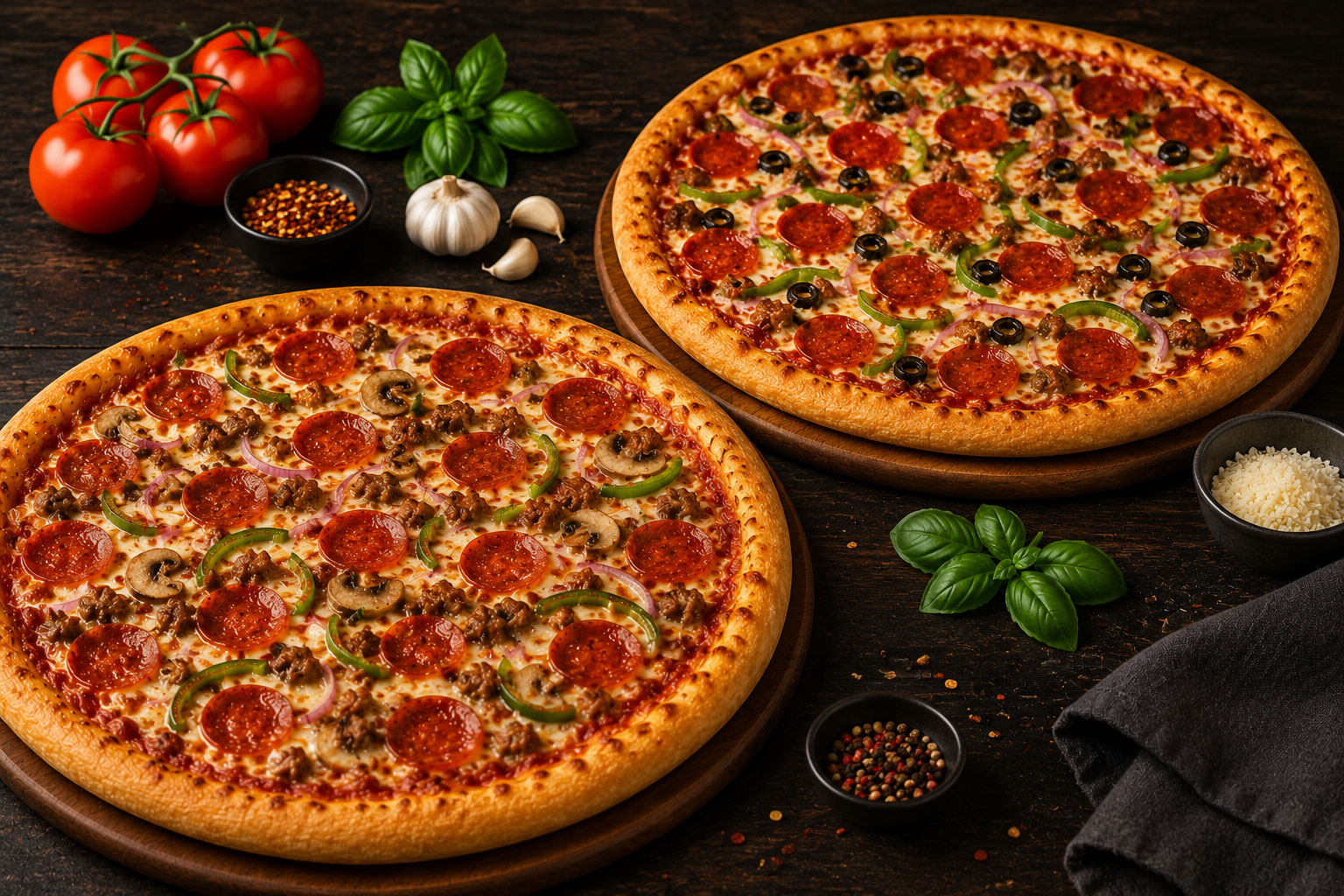 Two Large Pizzas